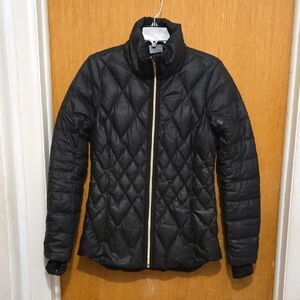 ATHLETA black responsibly sourced down puffer jacket coat womens XS